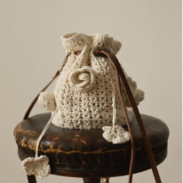 Handmade Women's Bag With Crochet Flowers, Fashionable Eco-friendly Bag For Summer Festival