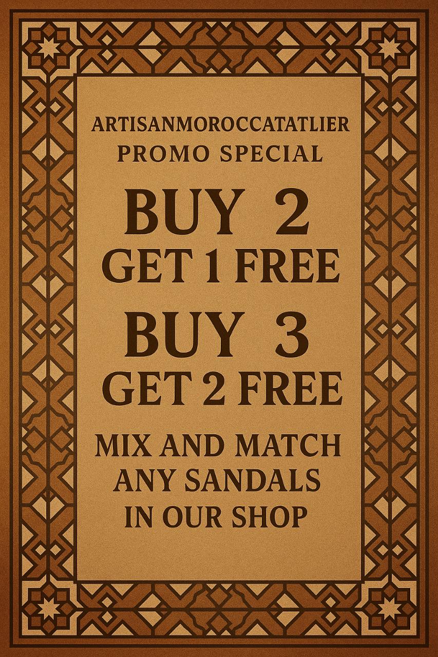 Handmade Moroccan Leather Babouche Slippers – Traditional Artisan House Shoes – Natural Orange Mule Flats – Soft Sole Indoor Shoes For Men