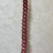 Handmade Moroccan Red Leather Belt With Silver Buckle – Wide Boho Waist Belt