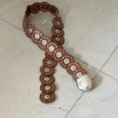 Leather Concho Belt 110 Cm (43.3 In) – Vintage Medieval Waist Belt Gift For Women